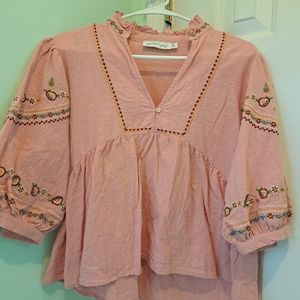 Women's Petal and Pup boho blouse top medium